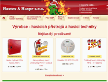 Tablet Screenshot of hastex.cz